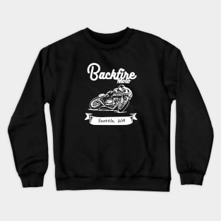 Backfire Moto Racer Design Crewneck Sweatshirt